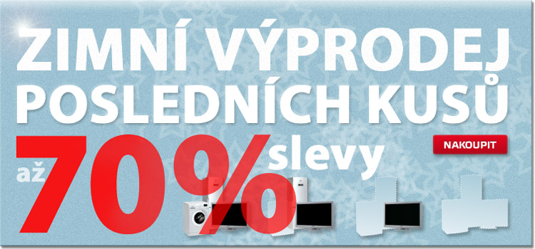 Zimní výprodej posledních kusů - slevy až 70 %