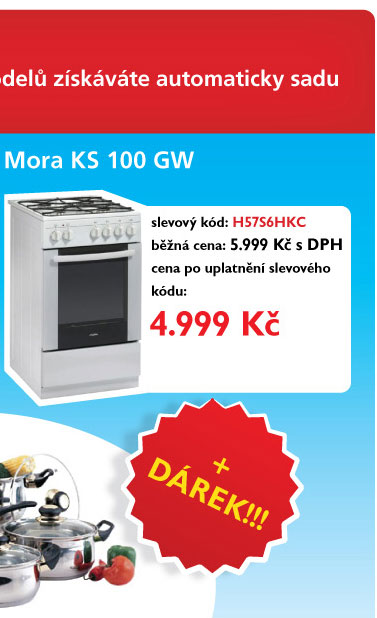 KS 100 GW + dárek sadu hrnců KaiserHoff